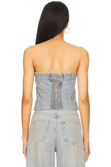 Carli Denim Tube Top