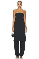 Brynn Polished Crepe Midi Dress