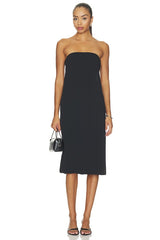 Brynn Polished Crepe Midi Dress