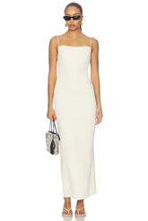 x Blake Evin Dani Polished Crepe Maxi Dress
