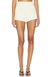 Naftali Polished Crepe Mini Short