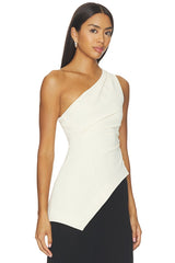 Dani Polished Crepe Asym Top