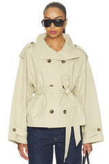 Saint Cropped Trench Jacket