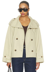 Saint Cropped Trench Jacket