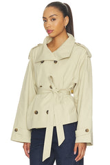 Saint Cropped Trench Jacket