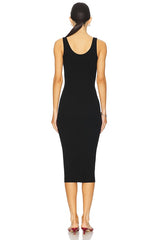 Silk Knit Tank Midi Dress