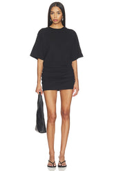 Short Sleeve Supima Curve Mini Dress
