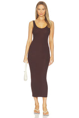 Silk Knit Tank Maxi Dress