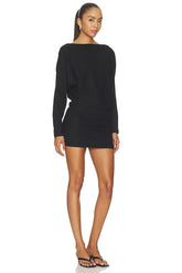 Supima Structured Jersey Dolman Curve Dress