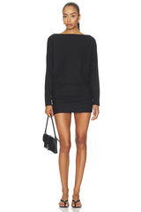 Supima Structured Jersey Dolman Curve Dress