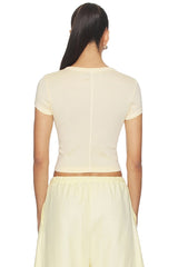 Supima Baby Rib Cropped Tee