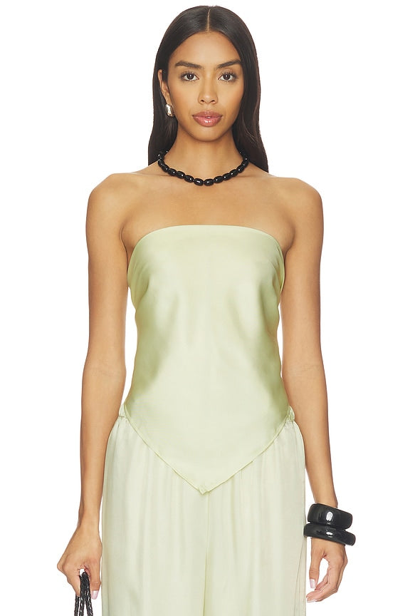 Fluid Twill Scarf Top