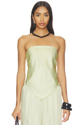 Fluid Twill Scarf Top