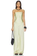Fluid Twill Scarf Top