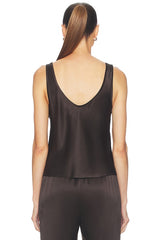 Silk Satin U Tank