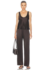 Silk Satin U Tank