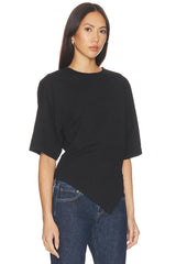 Supima Structured Jersey Assymetrical Tee