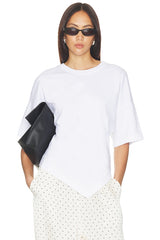 Supima Structured Jersey Assymetrical Tee