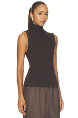Cashmere Jersey Shell Top