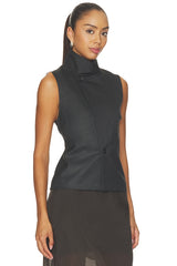 Suiting High Neck Vest
