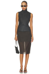 Suiting High Neck Vest