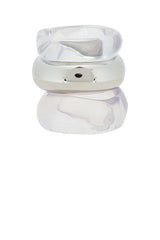 Liquid Resin Bangles Set Of 3