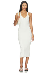 V-neck Racerback Midi Dress