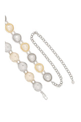 Polished Pebble Mixed Metal Belt