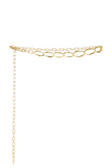Hammered Oval Link Chain Belt