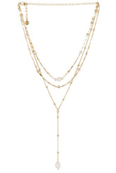 Forever Pearl 18k Gold Plated Multi-chain Choker