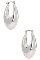 Open Teardrop Hoop Earrings