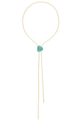 Turquoise Bolo Lariat Necklace