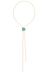 Turquoise Bolo Lariat Necklace