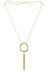 x REVOLVE Open Circle Tassel Necklace