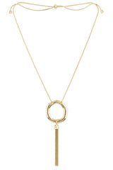 x REVOLVE Open Circle Tassel Necklace