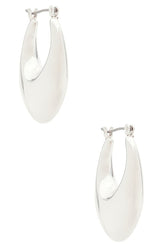 Chunky Oval Hoop Earrings