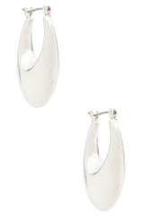 Chunky Oval Hoop Earrings
