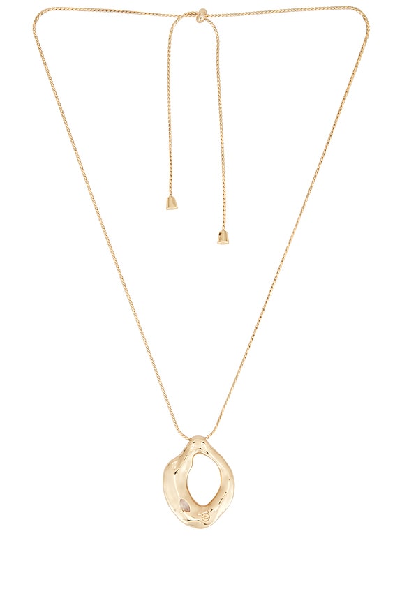 Molten Marquise Pendant Necklace