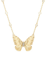 Fluttering Glow Pendant Necklace