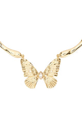 Fluttering Glow Collar Necklace