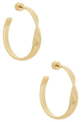 Heirloom Twist Medium Hoop Earrings