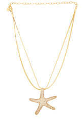 Pav? Starfish Necklace