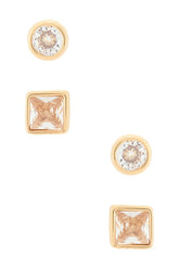 Classic Pairs Crystal Stud Set