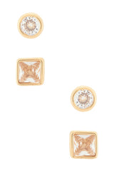 Classic Pairs Crystal Stud Set
