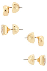 Classic Pairs Crystal Stud Set