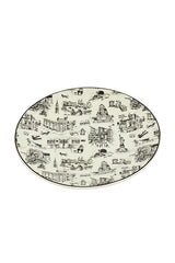 NYC Toile Dinner Party Plate
