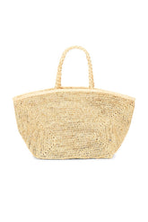 Vallejo Lux Crochet Raffia Tote