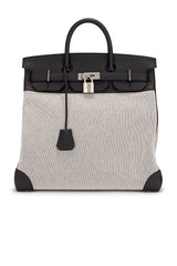 Hermes Toile & Evercolor Haut A Courroies Birkin 40 Handbag