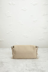 Fendi Zucca Fringe Baguette Shoulder Bag