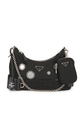 Prada Sequin Polka Dot Re-Edition 2005 Re-Nylon Shoulder Bag